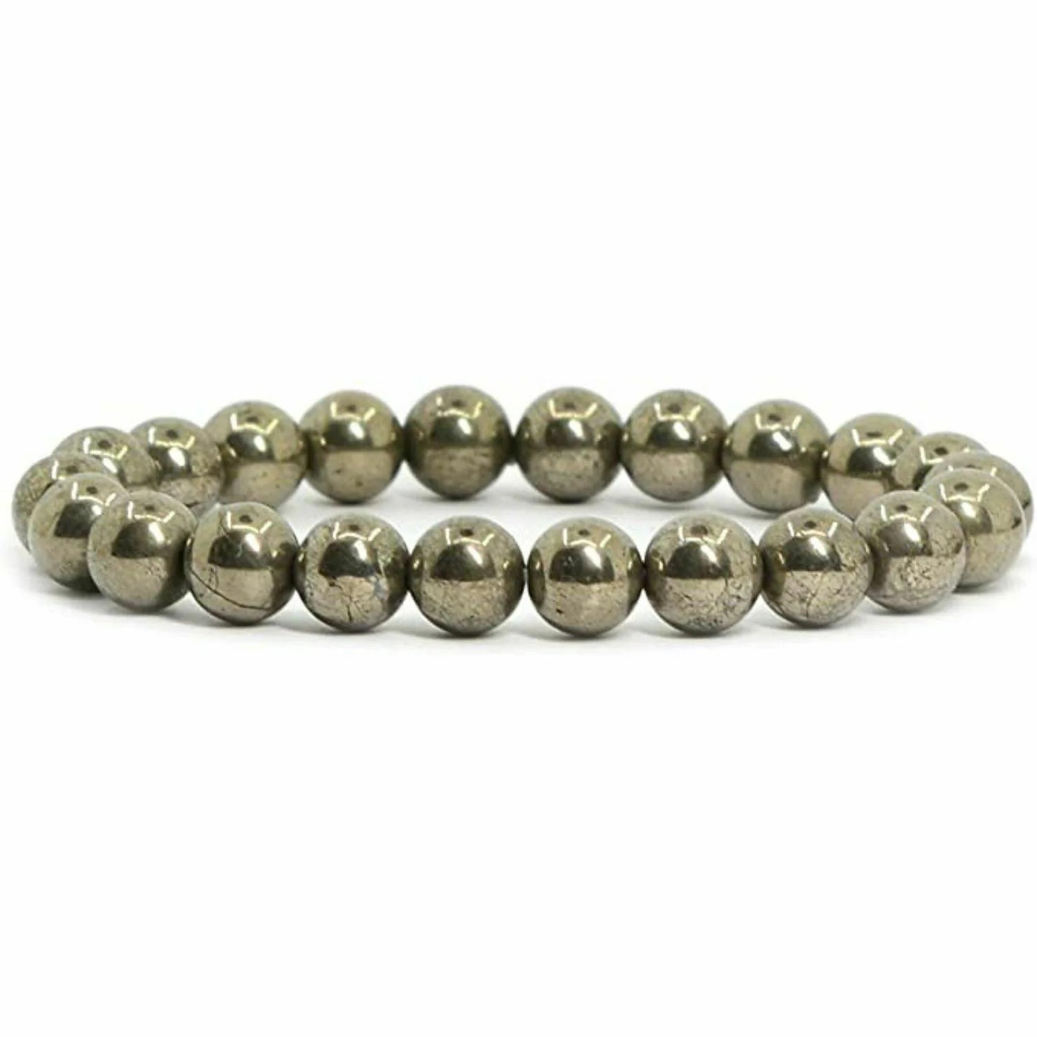 Money Magnet Bracelet for Men & Women – Natural Pyrite Crystal Stone for Wealth, Success & Positive Energy | Attracts Money, Luck & Prosperity | Stretchable Healing Bracelet